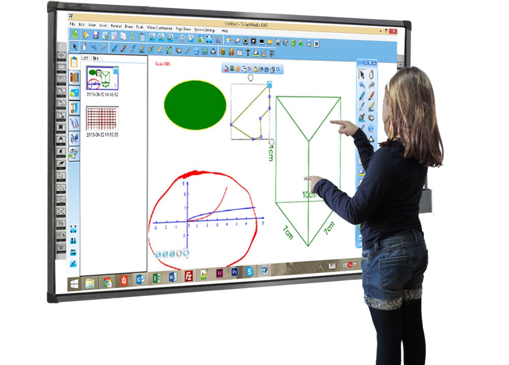 Interactive WhiteboardInfrared Series - 16 Touch Points, 87