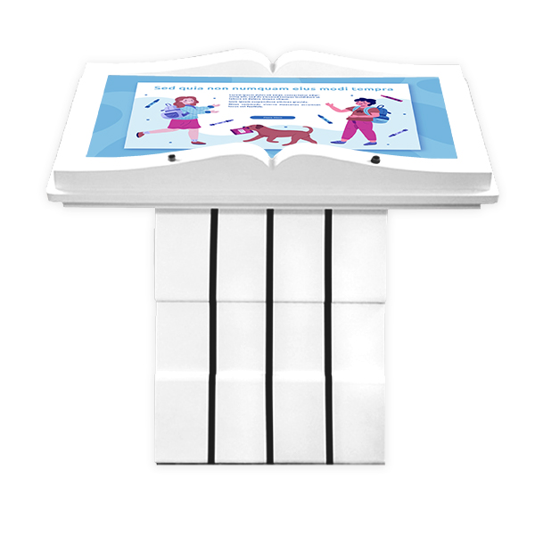 Podiumkiosk im Buchformat | Bookleg-43K
