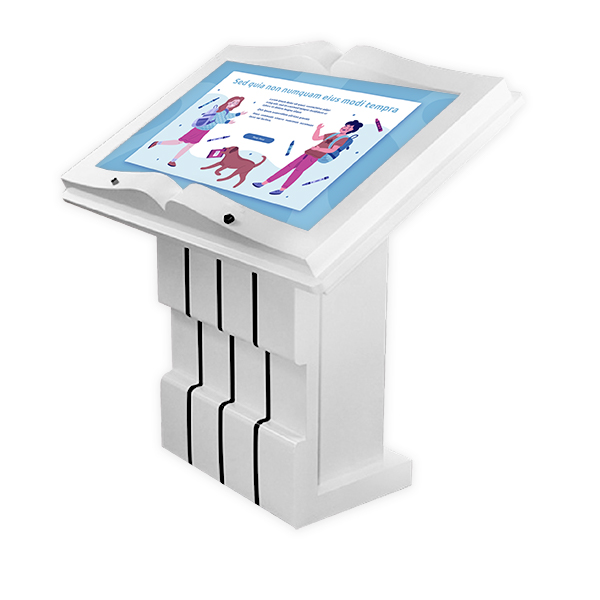 Podiumkiosk im Buchformat | Bookleg-43K