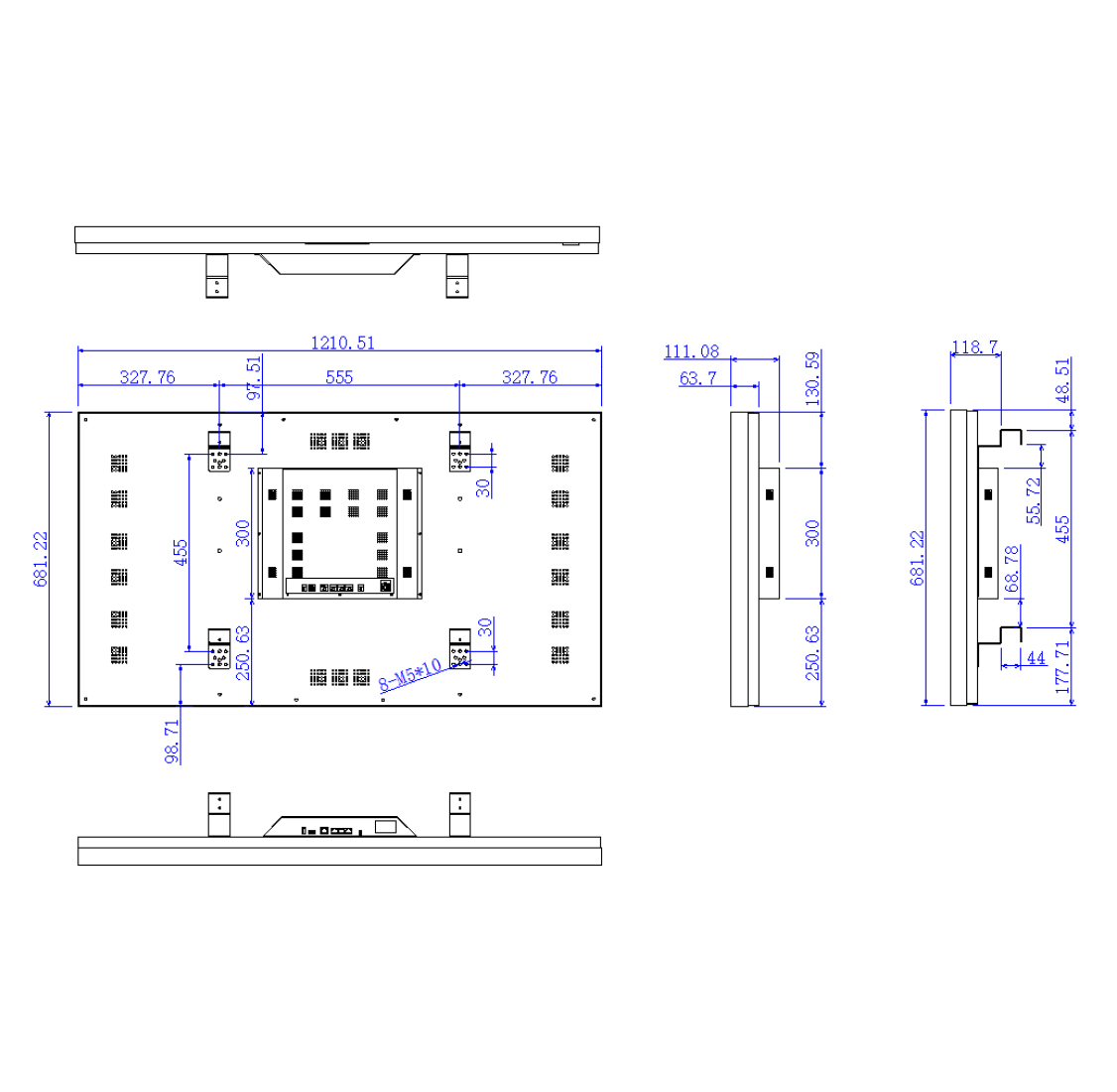 55″ LCD Videowall Display