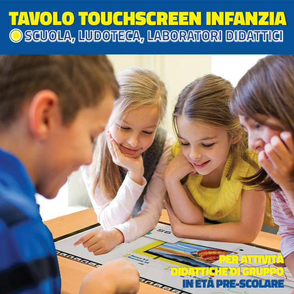 Interaktiver Tisch für Kindergarten — Holzrahmen