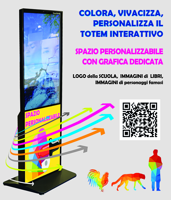 Personalizza il tuo Totem. Comunica, Colora, valorizza l'ambiente.