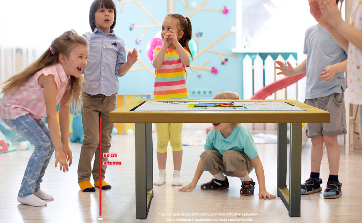 Tavoli Touch SmartMedia Scuola Infanzia - Altezza bambini