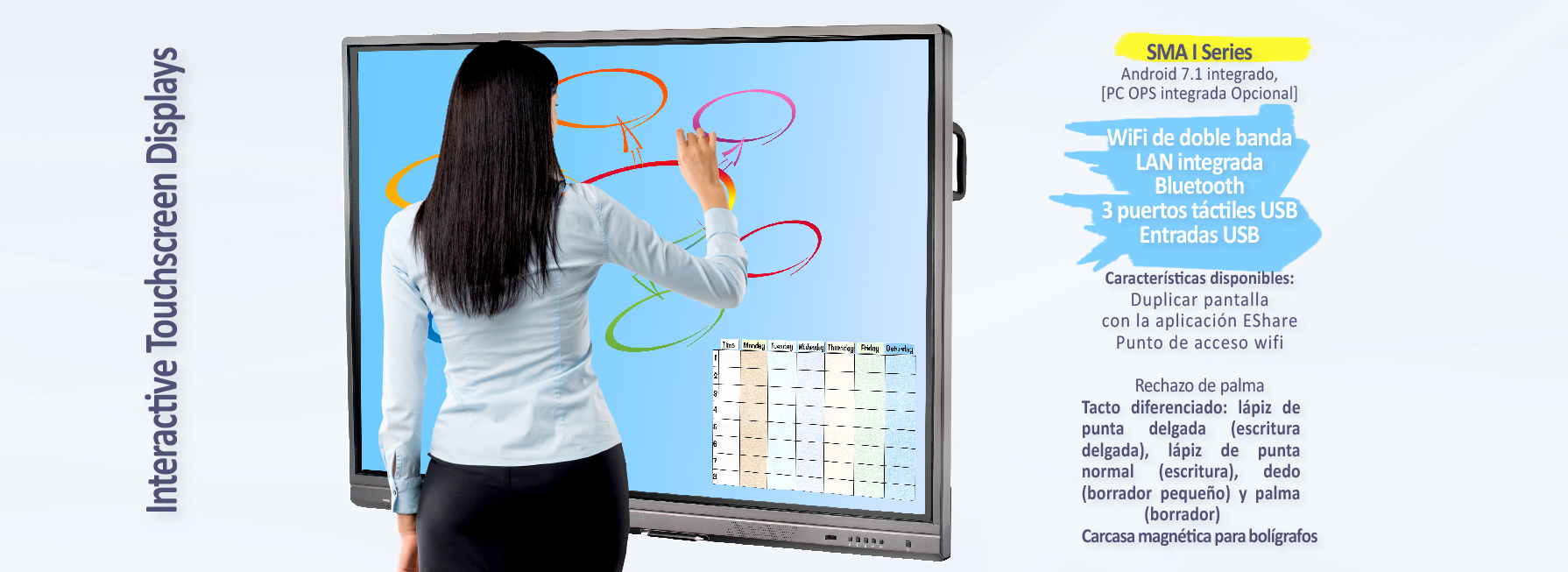SMA I Series 65" touchscreen monitor SMA I Series 65