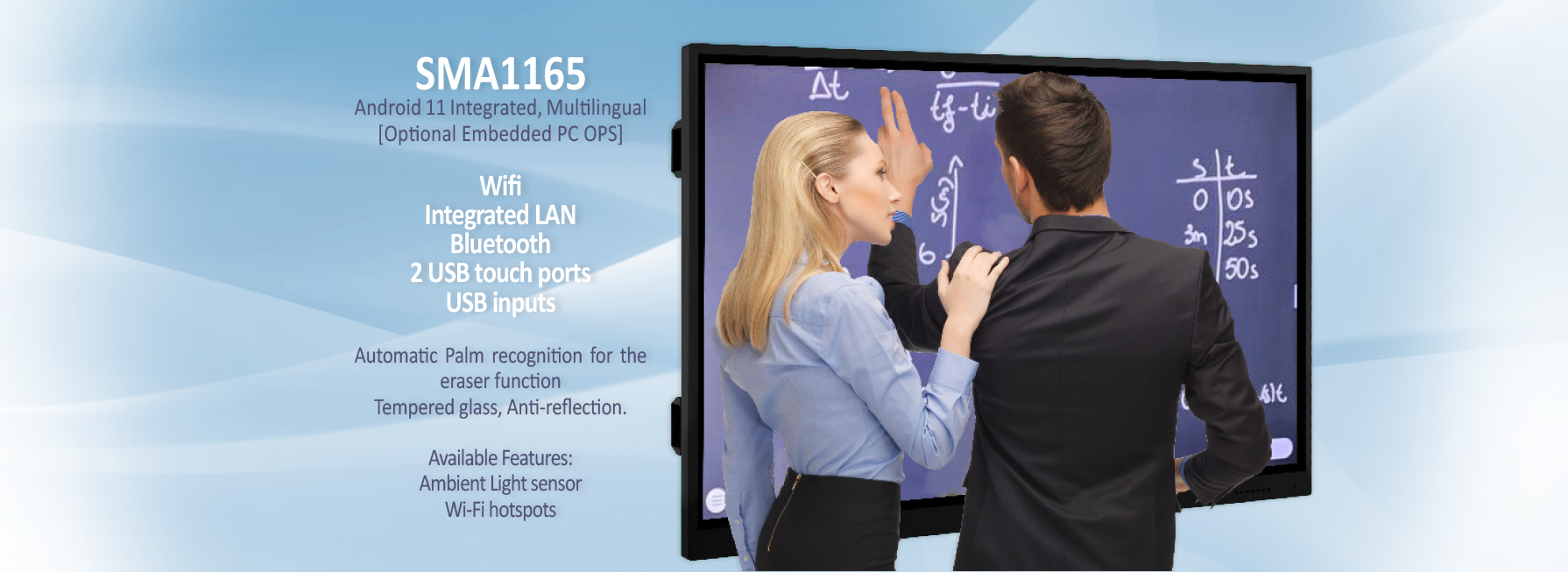 SMA1165  Series | 4K touch screen Monitors | 40 touch points