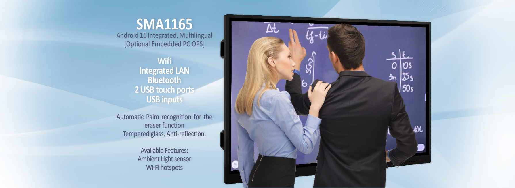 SMA1165 Series | 4K touch screen Monitors | 40 touch points SMA1165 Series | 4K touch screen Monitors | 40 touch points