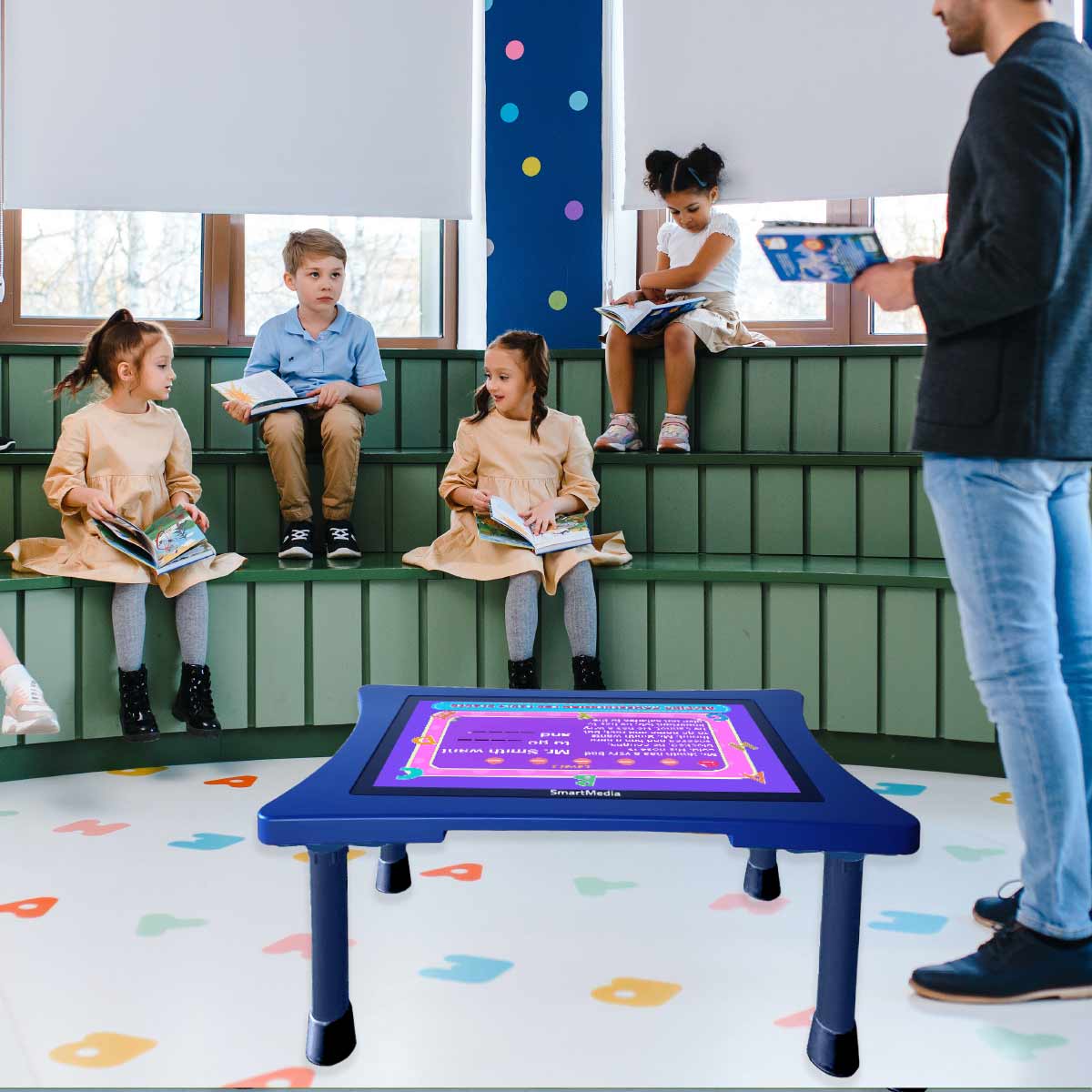 SmartMedia Android Mesa Interactiva para Jardín de Infancia a la altura del niño