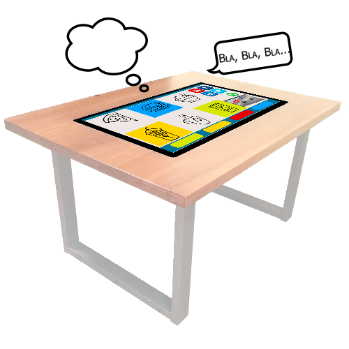 Interactive Wood Water-Proof Table