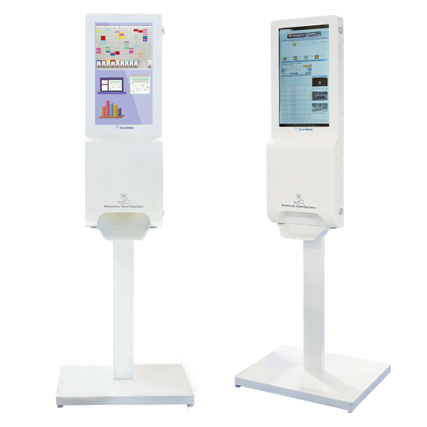 Kiosk 21.5” FOR DIGITAL SIGNAGE
WITH HAND-SANITIZER GEL DISPENSER