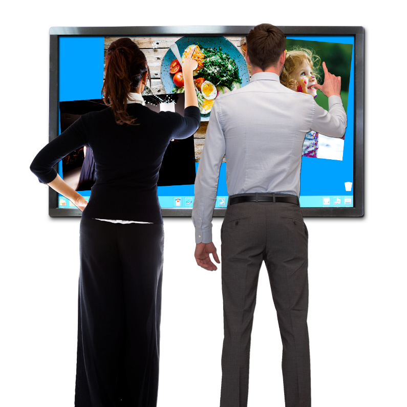 Monitores digitais interativos multi-touch